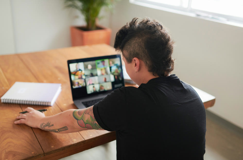 A founder on her weekly pod call